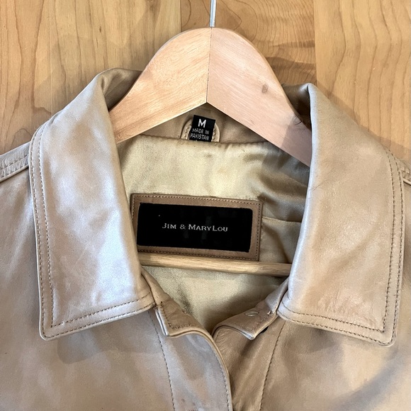 Jim and Marylou Leather Moto Jacket - Sz M - Picture 3 of 10